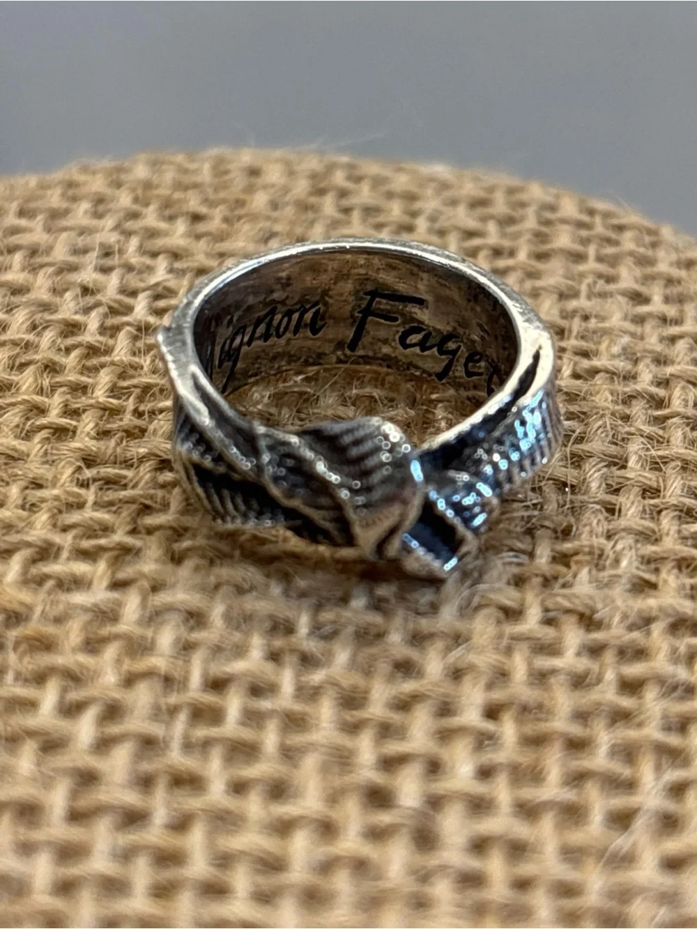 Mignon Faget Sterling Silver Single Knot Bow Ring Size 4